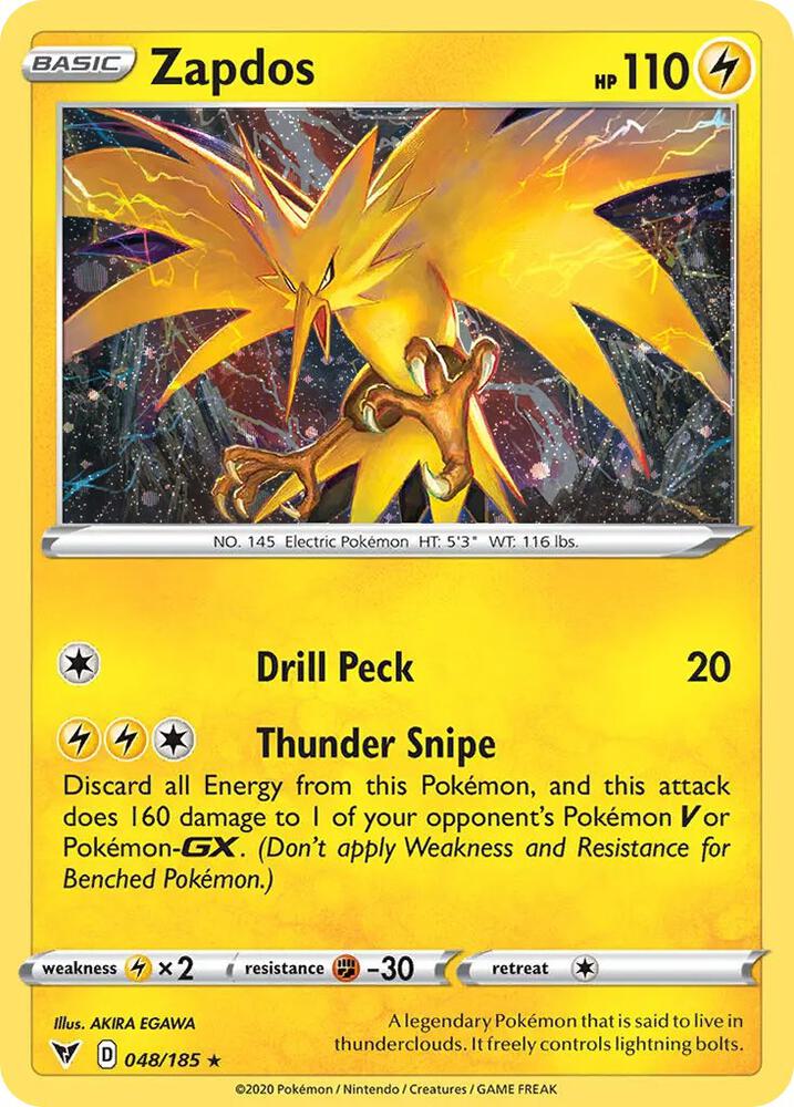 Zapdos (Cosmos Holo) (048/185) Promo (MCAP)