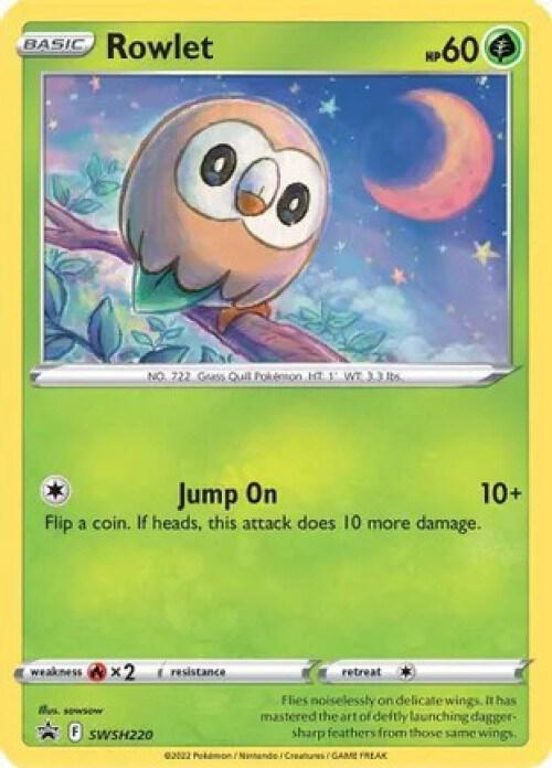 Rowlet (Cosmos Holo) (SWSH220) Promo (MCAP)