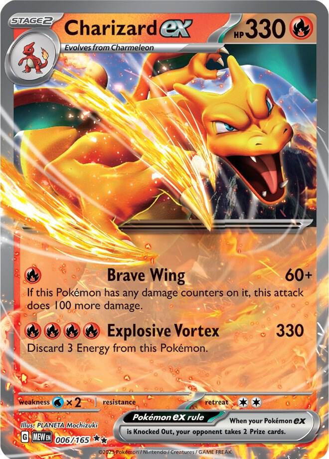 Charizard ex (006/165) Double Rare (MEW)