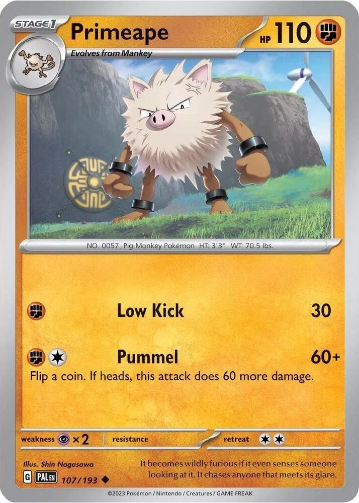 Primeape (Cosmos Holo) (107/193) (MCAP)