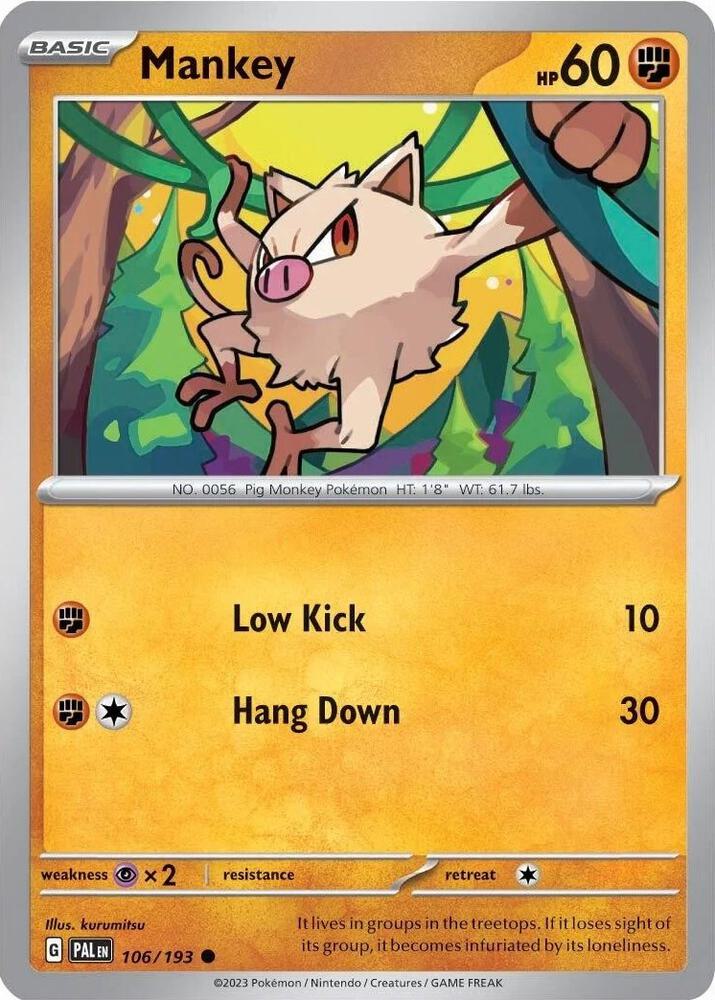 Mankey (Cosmos Holo) (106/193) (MCAP)