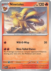 Catalog image | Ninetales - 029/197 - Obsidian Flames | Obsidian Flames | 029/197