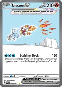 Eiscue ex - 222/197 - Special Illustration Rare - Obsidian Flames