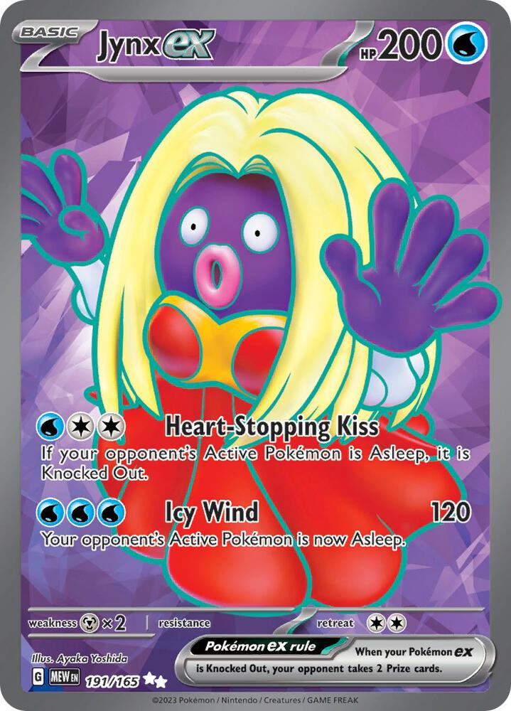Jynx ex (191/165) Ultra Rare (MEW)