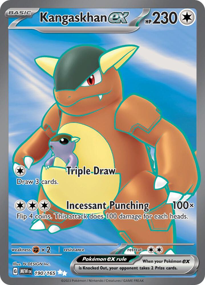 Kangaskhan ex (190/165) Ultra Rare (MEW)
