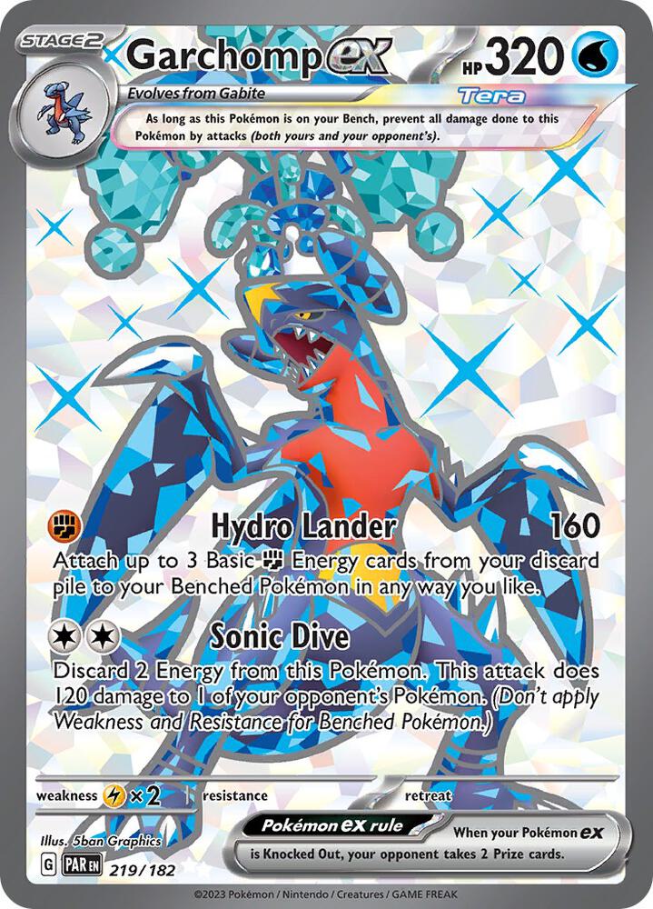 Garchomp ex (219/182) Ultra Rare (PAR)