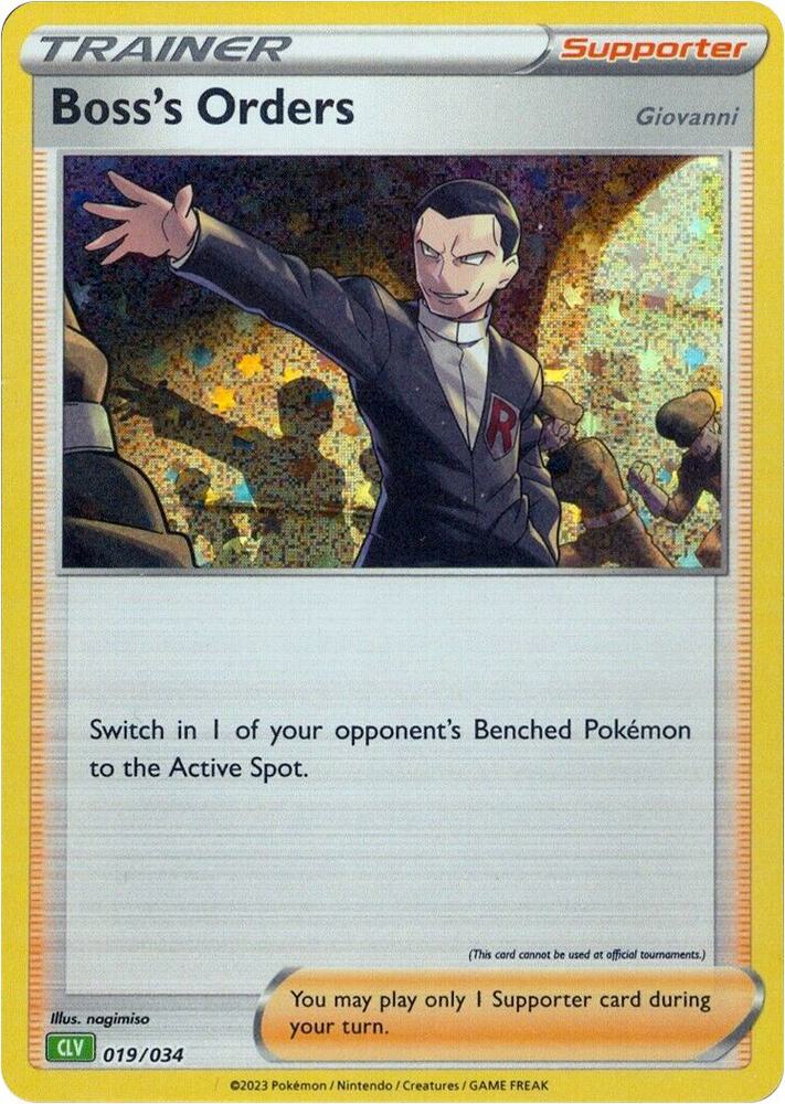 Boss's Orders [Giovanni] (CLV) (019/034) (CL)