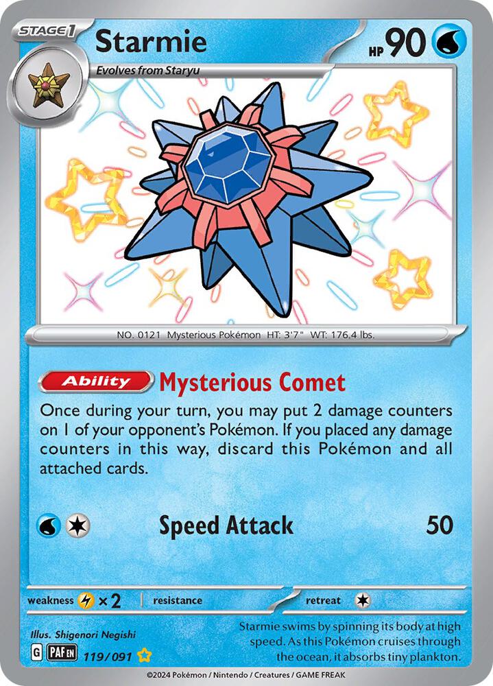 Starmie (119/091) Shiny Rare (PAF)