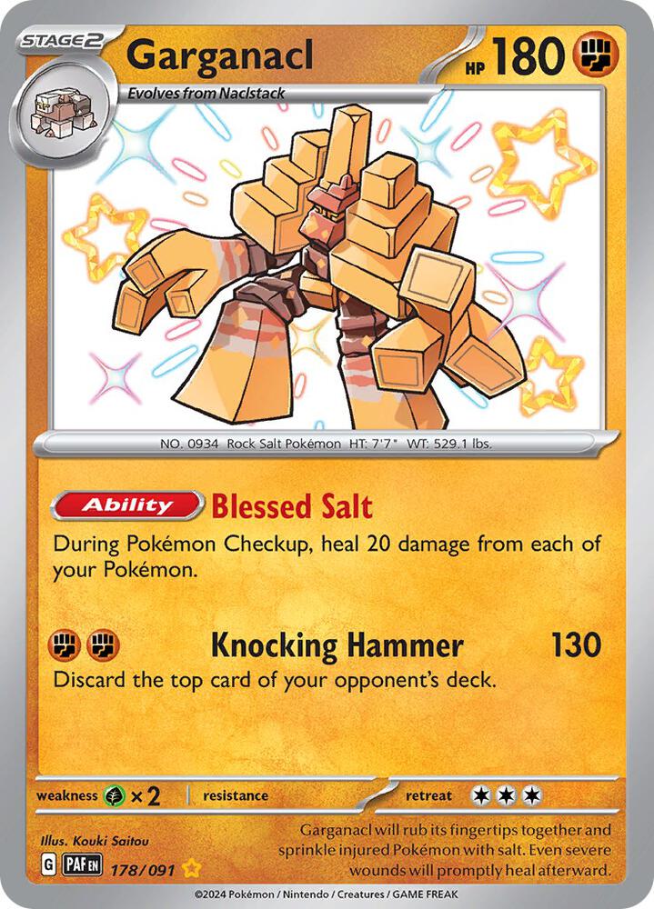 Garganacl (178/091) Shiny Rare (PAF)