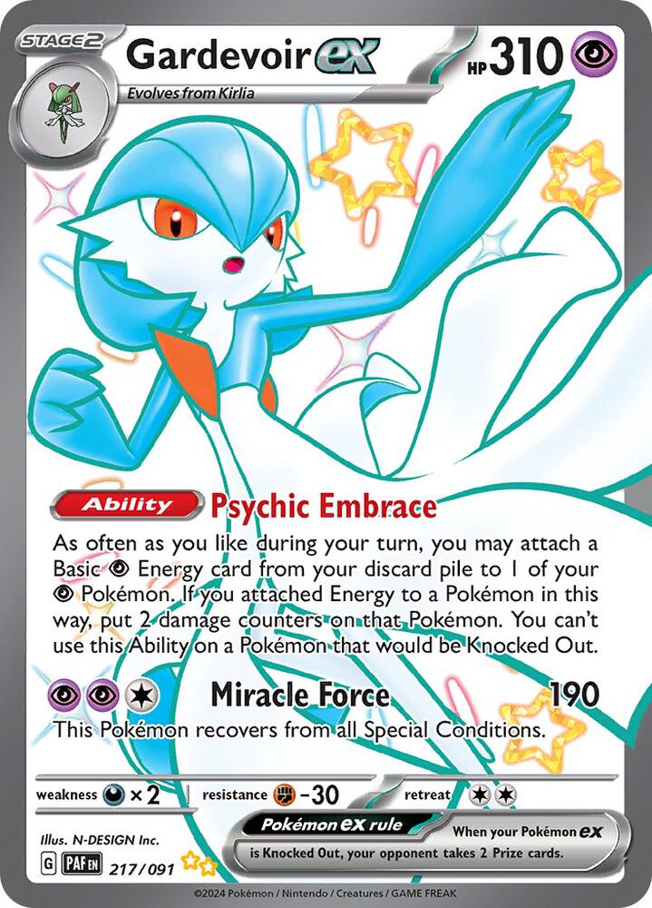 Gardevoir ex (217/091) Shiny Ultra Rare (PAF)