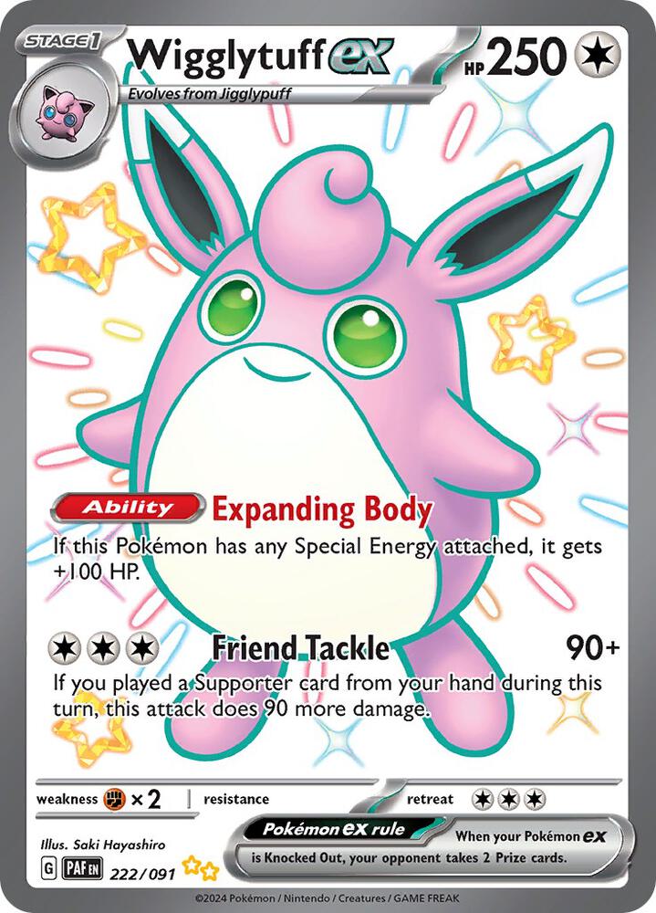 Wigglytuff ex (222/091) Shiny Ultra Rare (PAF)
