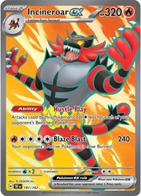 Catalog image | Incineroar ex - 187/162 - Temporal Forces | Temporal Forces | 187/162