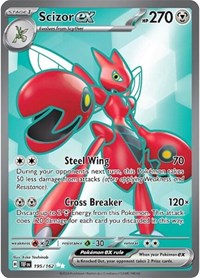 Catalog image | Scizor ex - 195/162 - Temporal Forces | Temporal Forces | 195/162