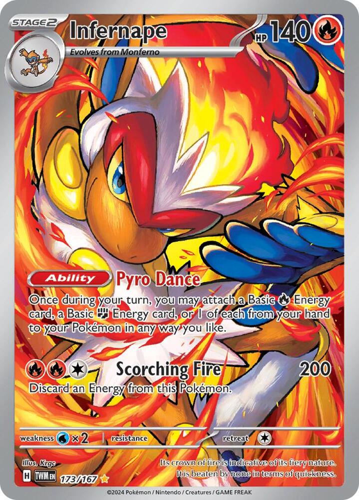 Infernape (173/167) Illustration Rare (TWM)