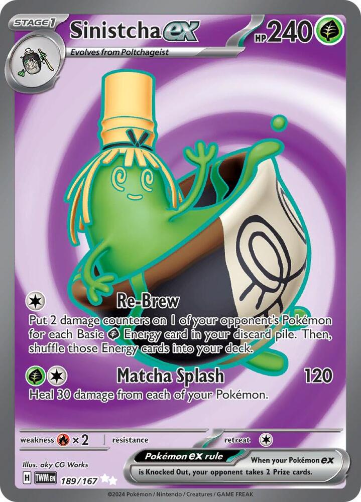 Sinistcha ex (189/167) Ultra Rare (TWM)