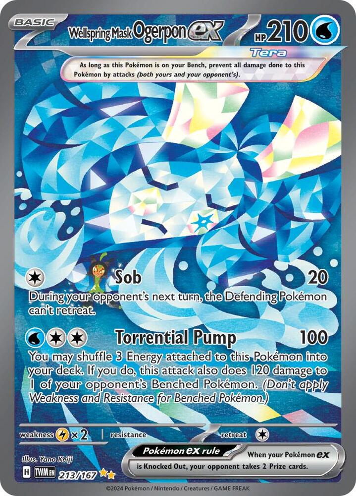 Wellspring Mask Ogerpon ex (213/167) Special Illustration Rare (TWM)