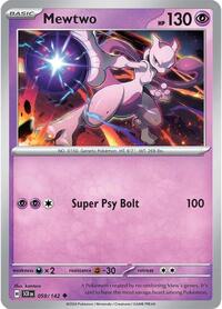 Catalog image | Mewtwo - 059/142 - Stellar Crown | Stellar Crown | 059/142