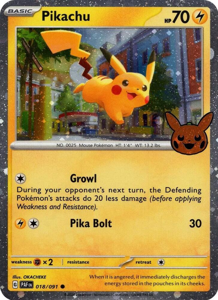Pikachu (Cosmos Holo) (018/091) (TTBB24)