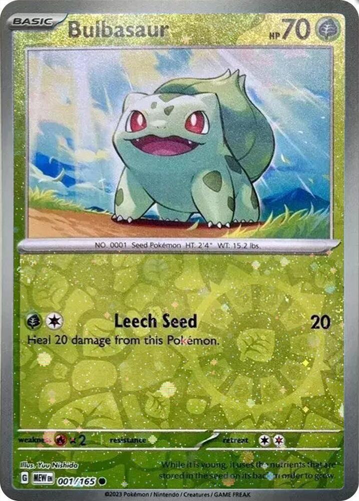 Bulbasaur (Reverse Cosmos Holo) (Costco Exclusive) (001/165) Common (MCAP)