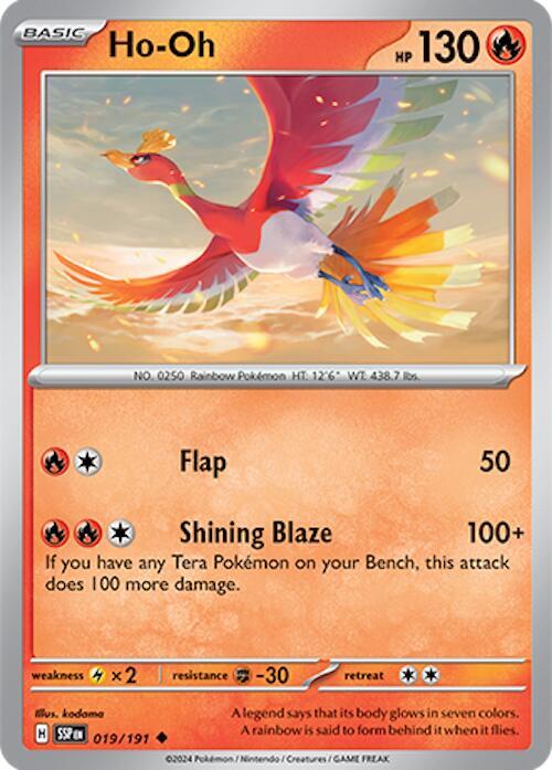 Ho-Oh (019/191) Uncommon (SSP) (Reverse Holofoil)