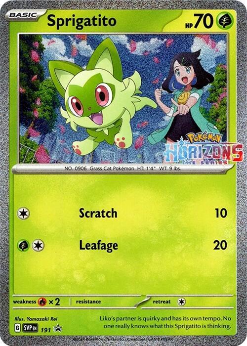 Sprigatito (Pokemon Horizons Stamped) (191) (SVP)