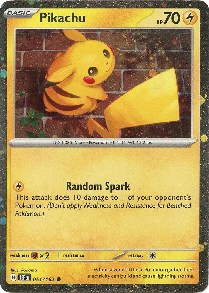 Pikachu (Cosmo Holo) (051/162) (MCAP)