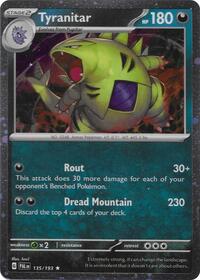 Catalog image | Tyranitar (Cosmo Foil) - 135/193 - Miscellaneous Cards & Products | Miscellaneous Cards & Products | 135/193