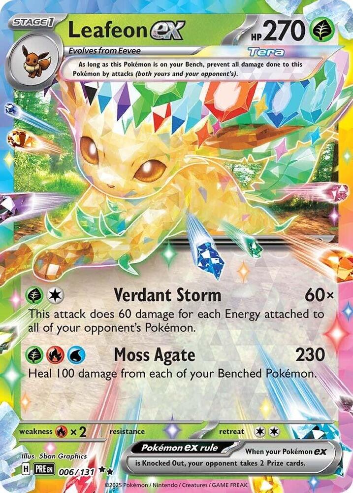 Leafeon ex (006/131) Double Rare (PRE)