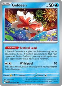 Catalog image | Goldeen - 020/131 - SV: Prismatic Evolutions | SV: Prismatic Evolutions | 020/131
