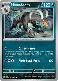 Catalog image | Houndoom - 063/131 - SV: Prismatic Evolutions | SV: Prismatic Evolutions | 063/131