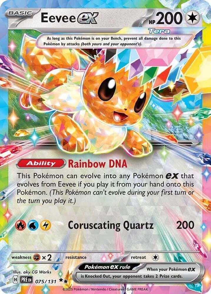 Eevee ex (075/131) Double Rare (PRE)