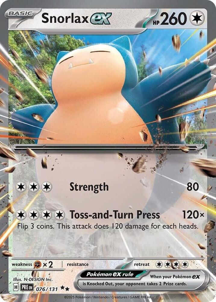 Snorlax ex (076/131) Double Rare (PRE)