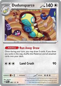 Catalog image | Dudunsparce - 080/131 - SV: Prismatic Evolutions | SV: Prismatic Evolutions | 080/131