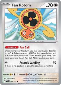 Catalog image | Fan Rotom - 085/131 - SV: Prismatic Evolutions | SV: Prismatic Evolutions | 085/131