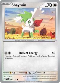 Catalog image | Shaymin - 087/131 - SV: Prismatic Evolutions | SV: Prismatic Evolutions | 087/131