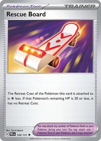 Catalog image | Rescue Board - 126/131 - SV: Prismatic Evolutions | SV: Prismatic Evolutions | 126/131