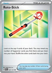 Catalog image | Roto-Stick - 127/131 - SV: Prismatic Evolutions | SV: Prismatic Evolutions | 127/131
