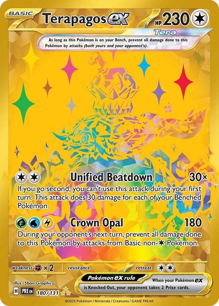 Terapagos ex (180/131) Hyper Rare (PRE)