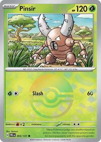 Pinsir (Poke Ball Pattern) - 003/131 - Common - SV: Prismatic Evolutions