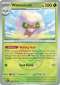 Whimsicott (Poke Ball Pattern) - 008/131 - Rare - SV: Prismatic Evolutions