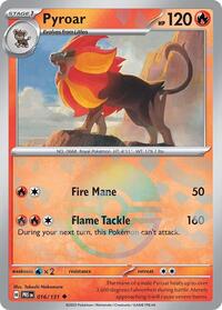 Pyroar (Poke Ball Pattern) - 016/131 - Uncommon - SV: Prismatic Evolutions