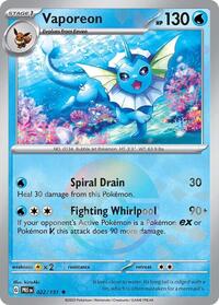 Vaporeon (Poke Ball Pattern) - 022/131 - Rare - SV: Prismatic Evolutions