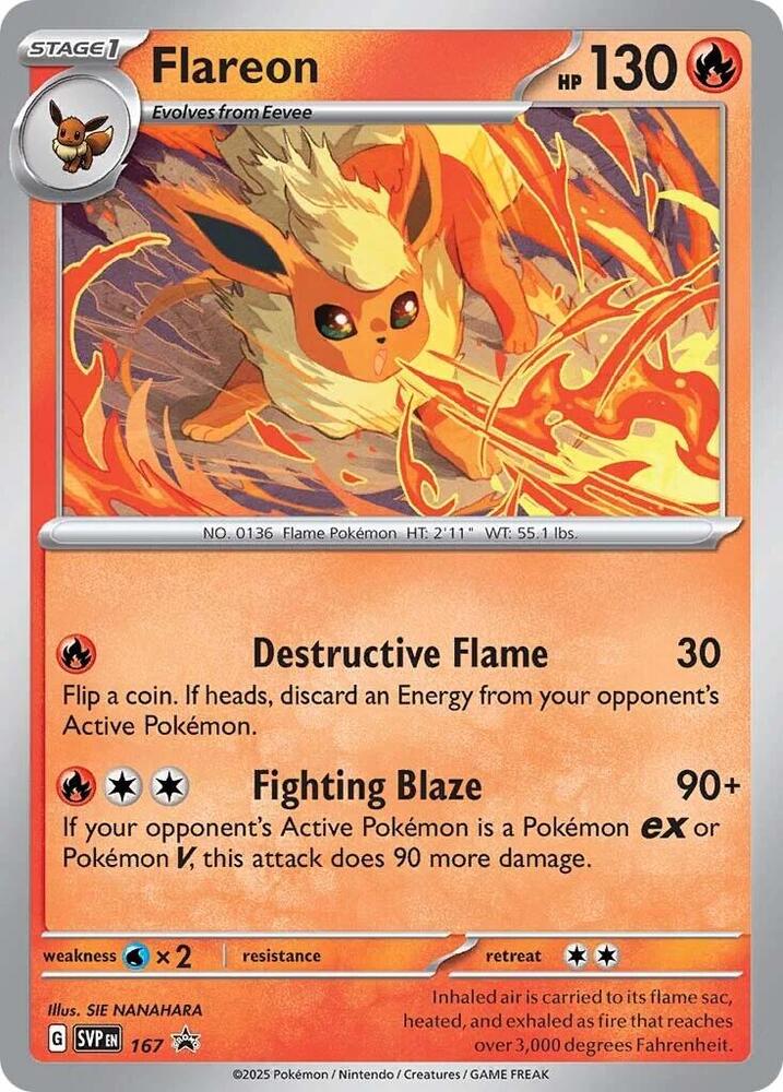 Flareon (Cosmos Holo) (167) (SVP)