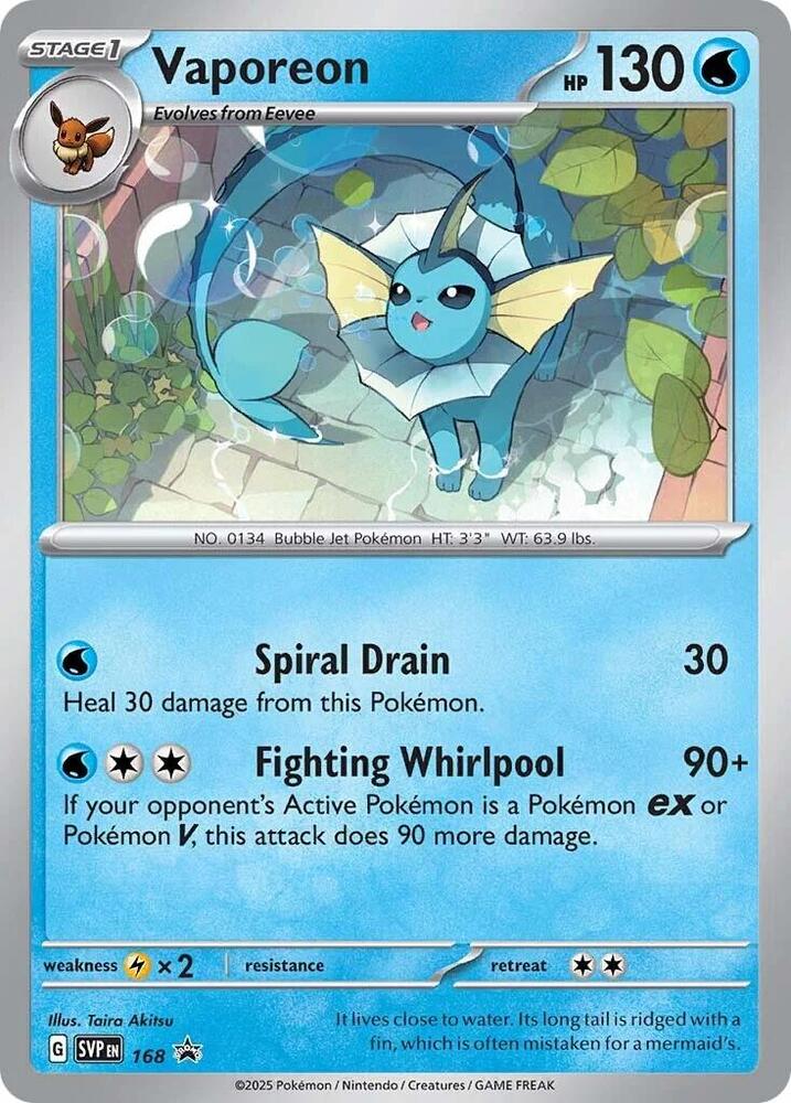 Vaporeon (Cosmos Holo) (168) (SVP)