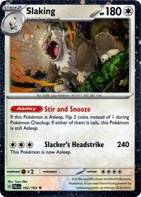 Catalog image | Slaking (Cosmos Holo) - 162/193 - Miscellaneous Cards & Products | Miscellaneous Cards & Products | 162/193
