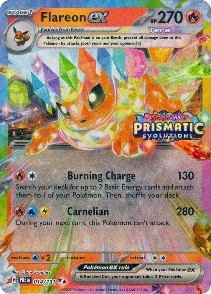 Flareon ex (Prismatic Evolutions Stamp) (014/131) Promo (MCAP)