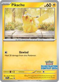 Catalog image | Pikachu (Illustration Contest 2024) - 214 - SV: Scarlet & Violet Promo Cards | SV: Scarlet & Violet Promo Cards | 214