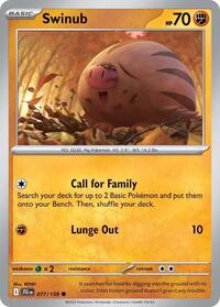 Catalog image | Swinub - 077/159 - Journey Together | Journey Together | 077/159
