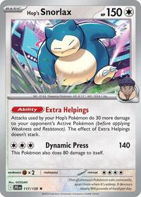 Catalog image | Hop's Snorlax - 117/159 - Journey Together | Journey Together | 117/159