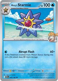 Catalog image | Misty's Starmie - 047/182 - Destined Rivals | Destined Rivals | 047/182